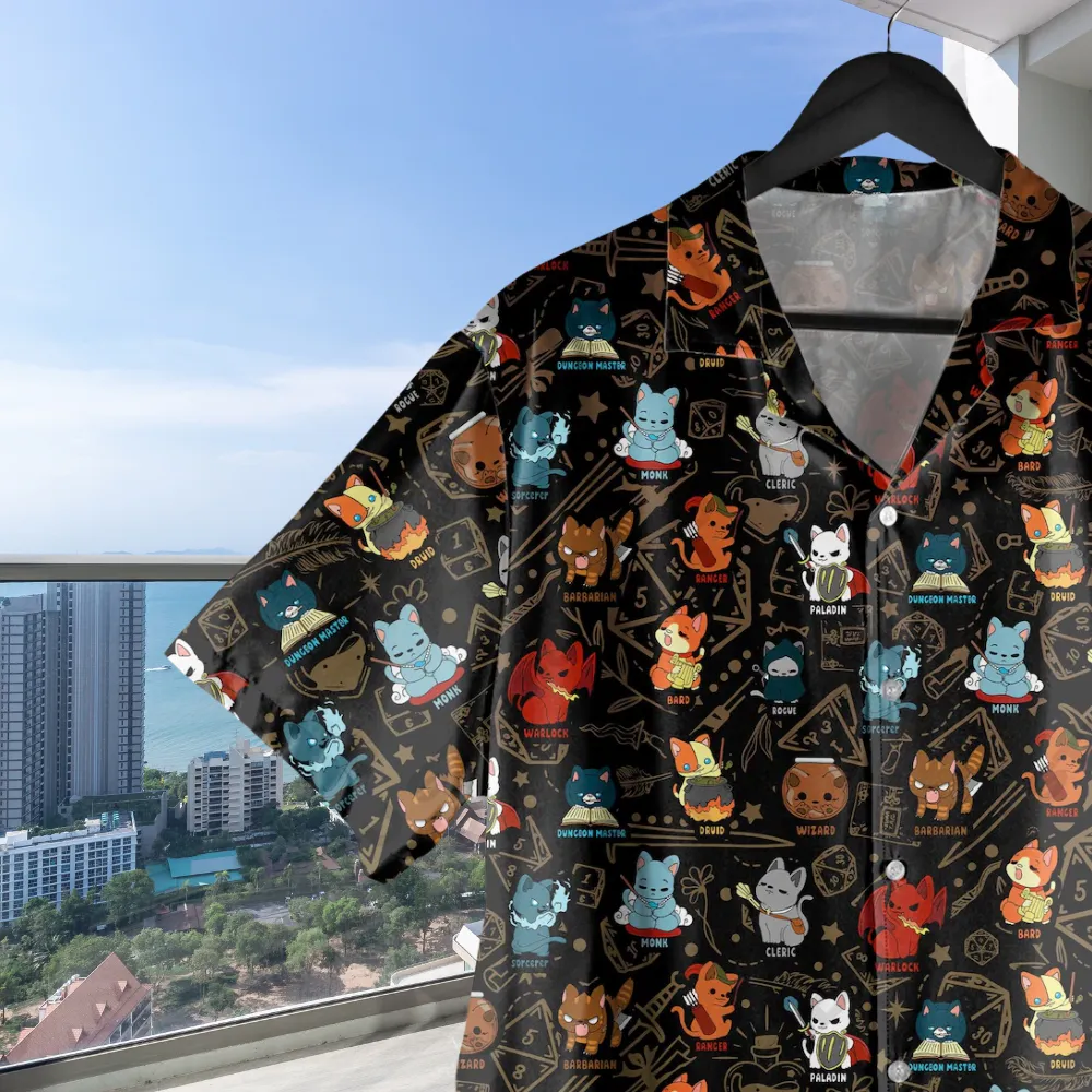 Dungeon Cat Class Hawaiian Shirt - 2