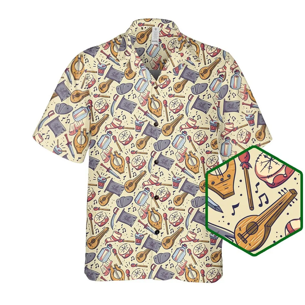 DnD Bard Class Hawaiian Shirt - 1