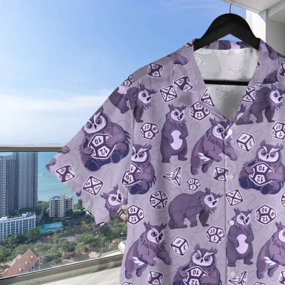 DnD Owlbear Dice Hawaiian Shirt - 2