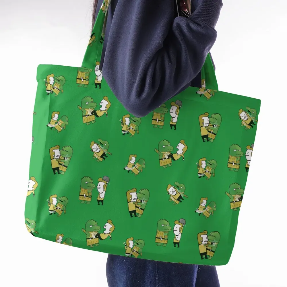 Kirk-Fu With Gorn Star Trek Large Tote Bag - 2