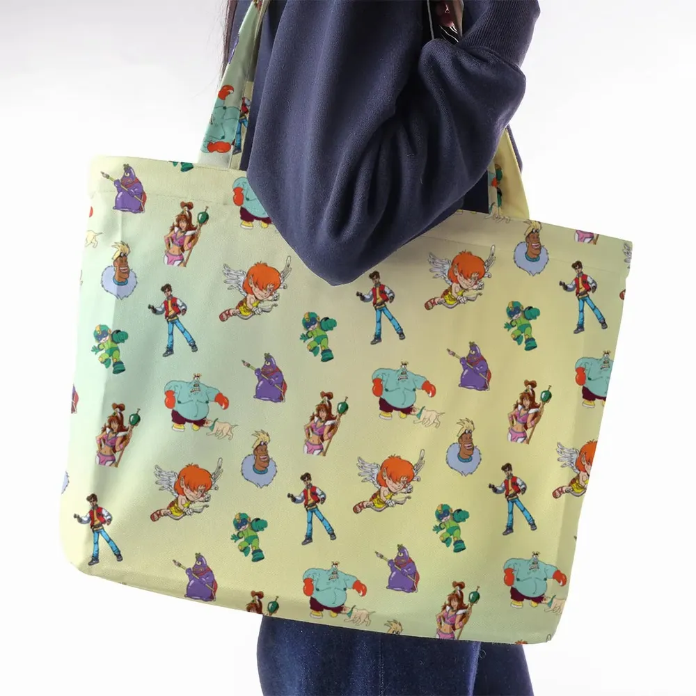 80s Captain N: The Game Master Characters Large Tote Bag - 2