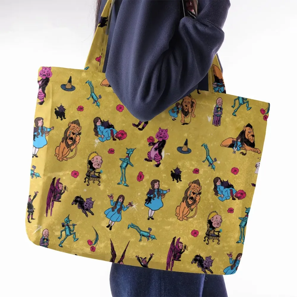 Friends in Emerald City Wizard of Oz Large Tote Bag - 2