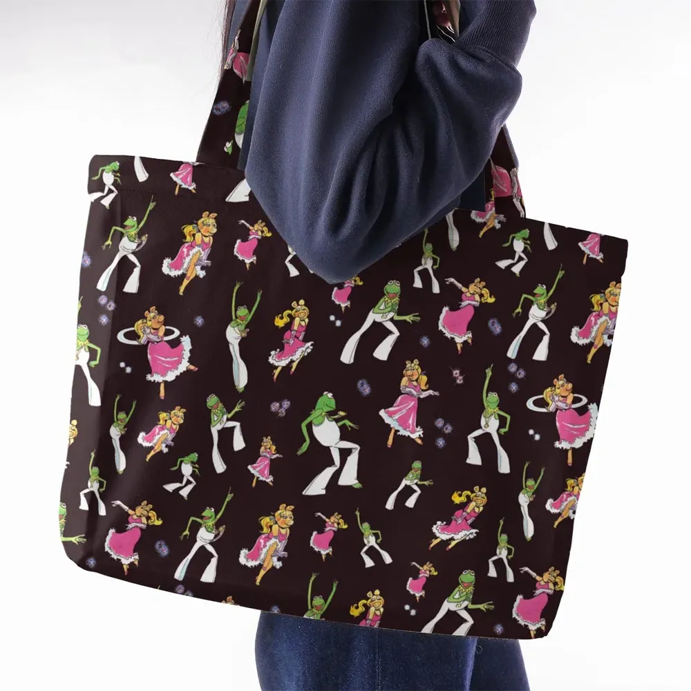 Disco Couple Kermit And Piggy The Muppet Show Large Tote Bag - 2