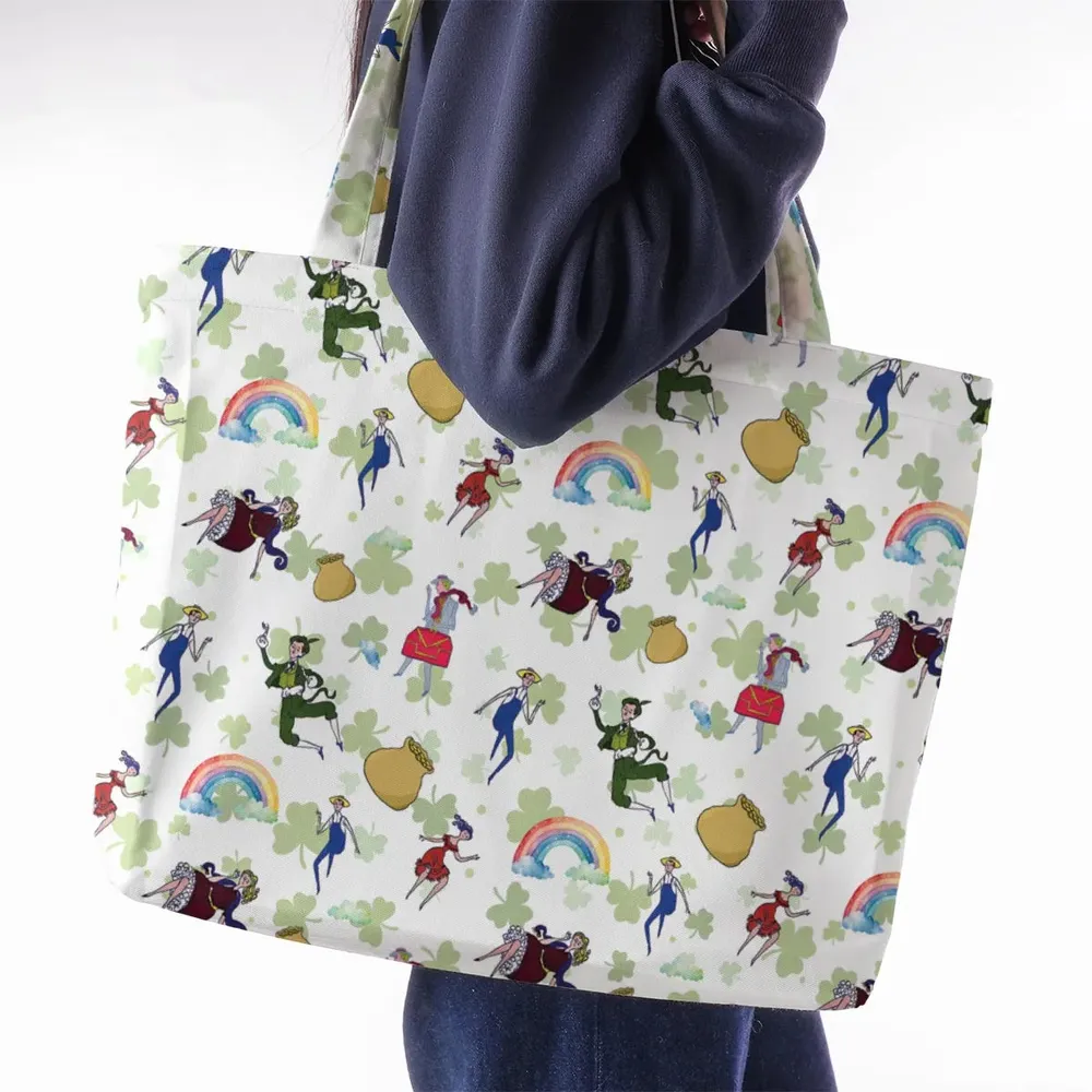 Irish Movie Finian’s Rainbow Characters Large Tote Bag - 2