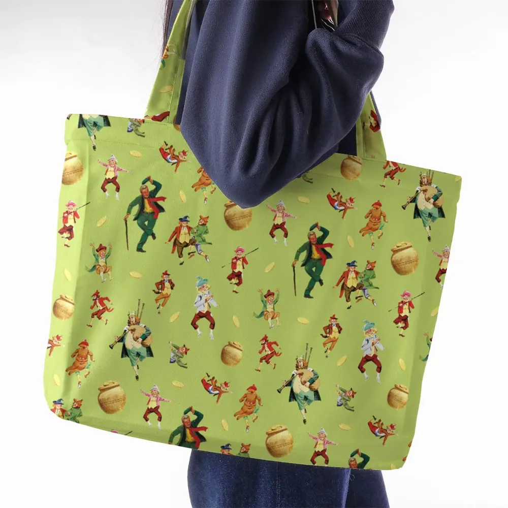 Irish Movie Darby O'Gill Characters Large Tote Bag - 2