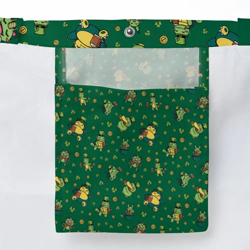 Happy St. Patrick day Pokemon Green Large Tote Bag - 3