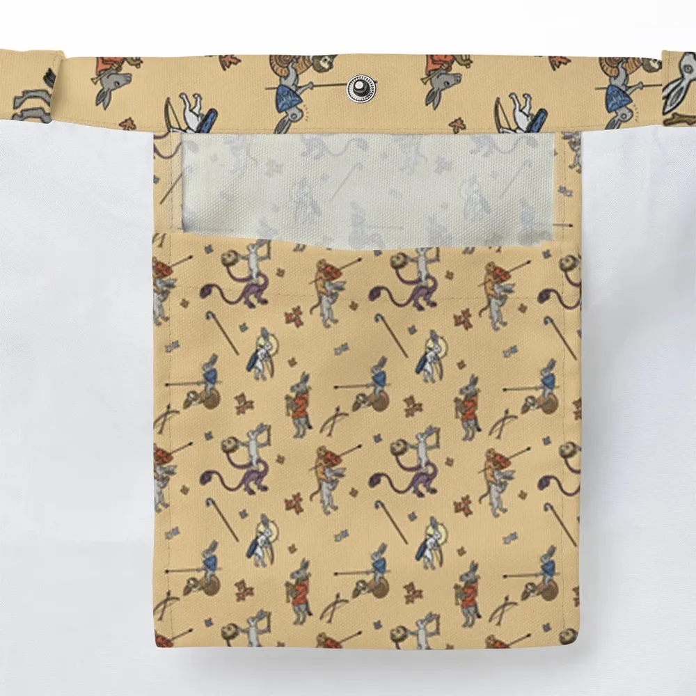 The Medieval Marginalia Killer Rabbit Monty Python Large Tote Bag - 3