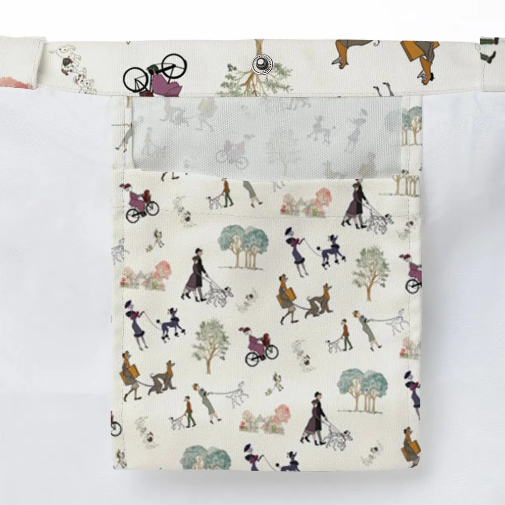 Dog Walking Look Alikes 101 Dalmations Large Tote Bag - 3