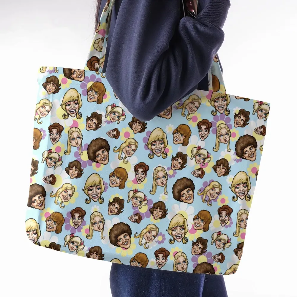 Retro TV The Brady Bunch Characters Large Tote Bag - 2