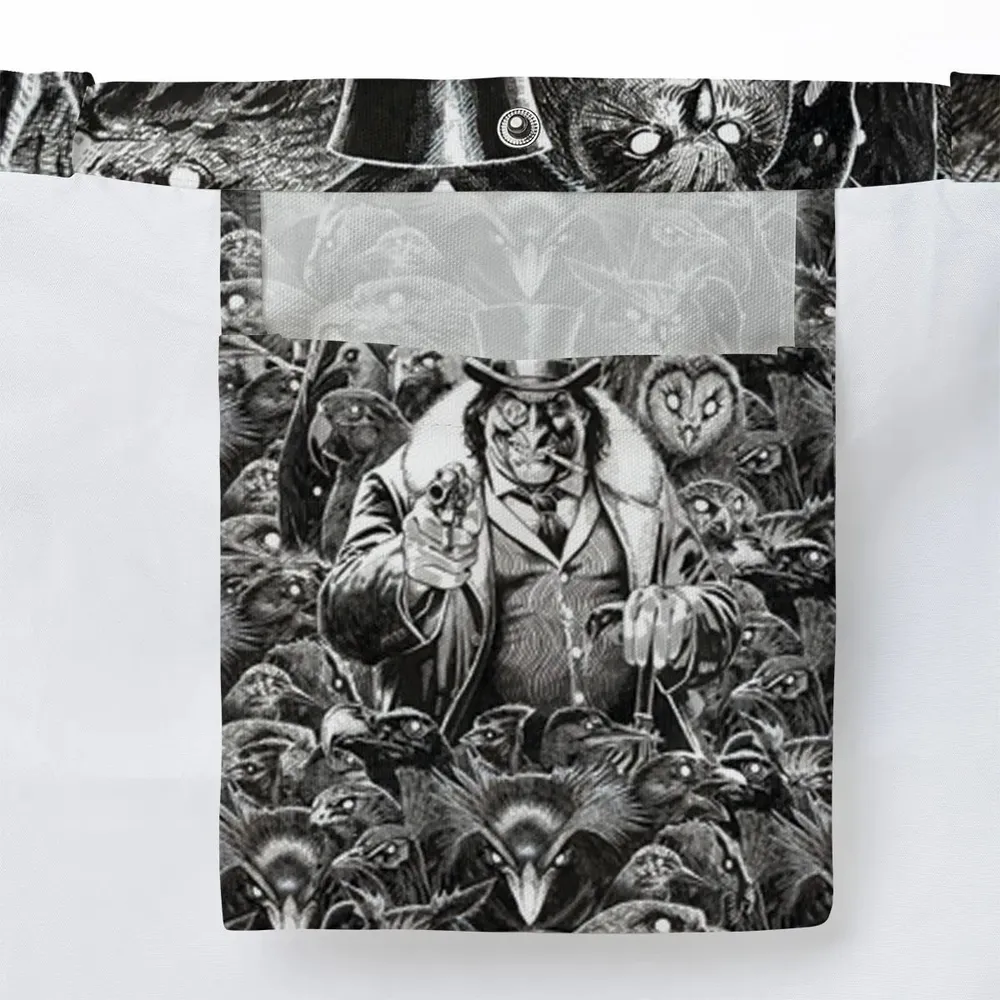 Umbrellas to Underworld Penguin Large Tote Bag - 3