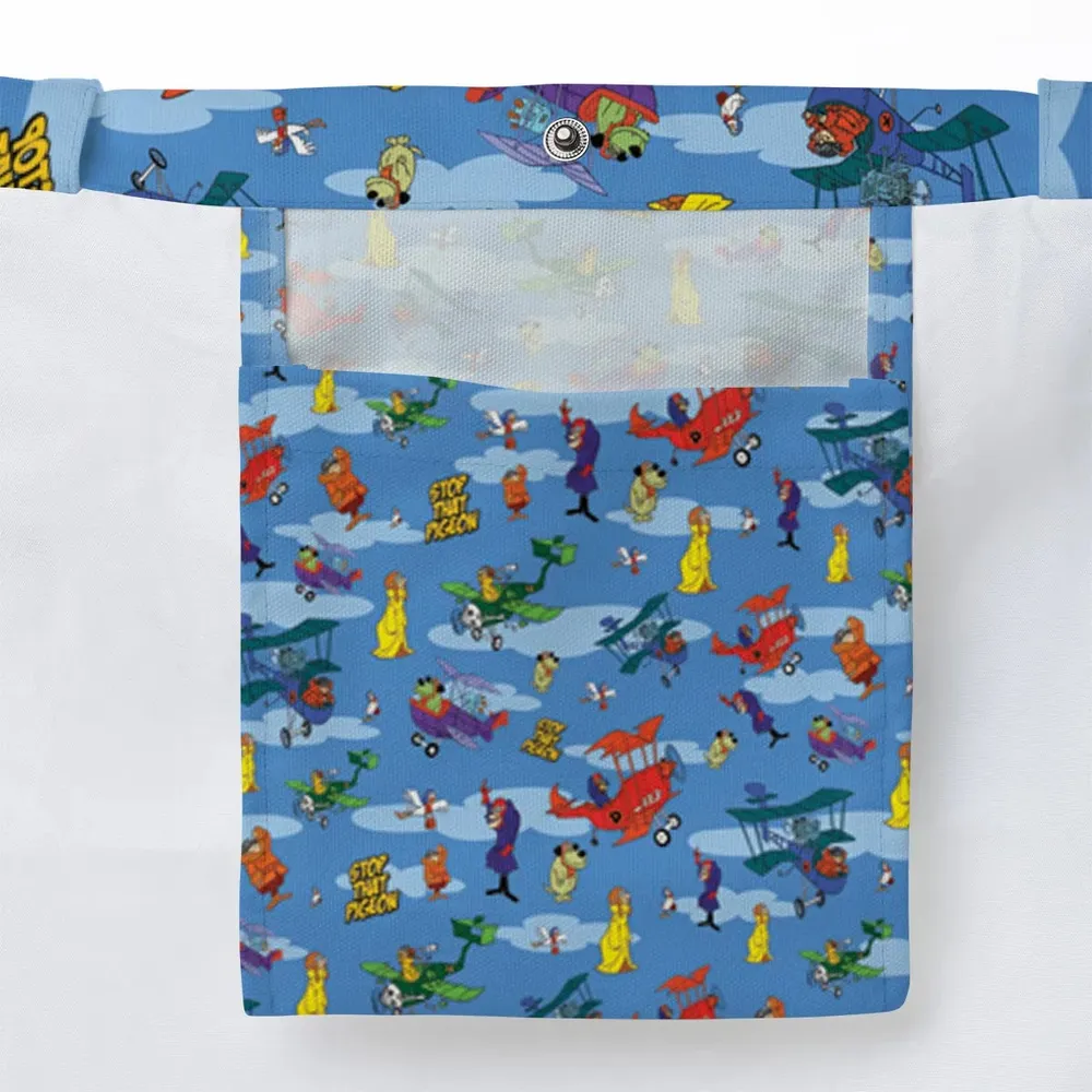 Stop That Pigeon Dastardly and Muttley in Their Flying Machines Large Tote Bag - 3