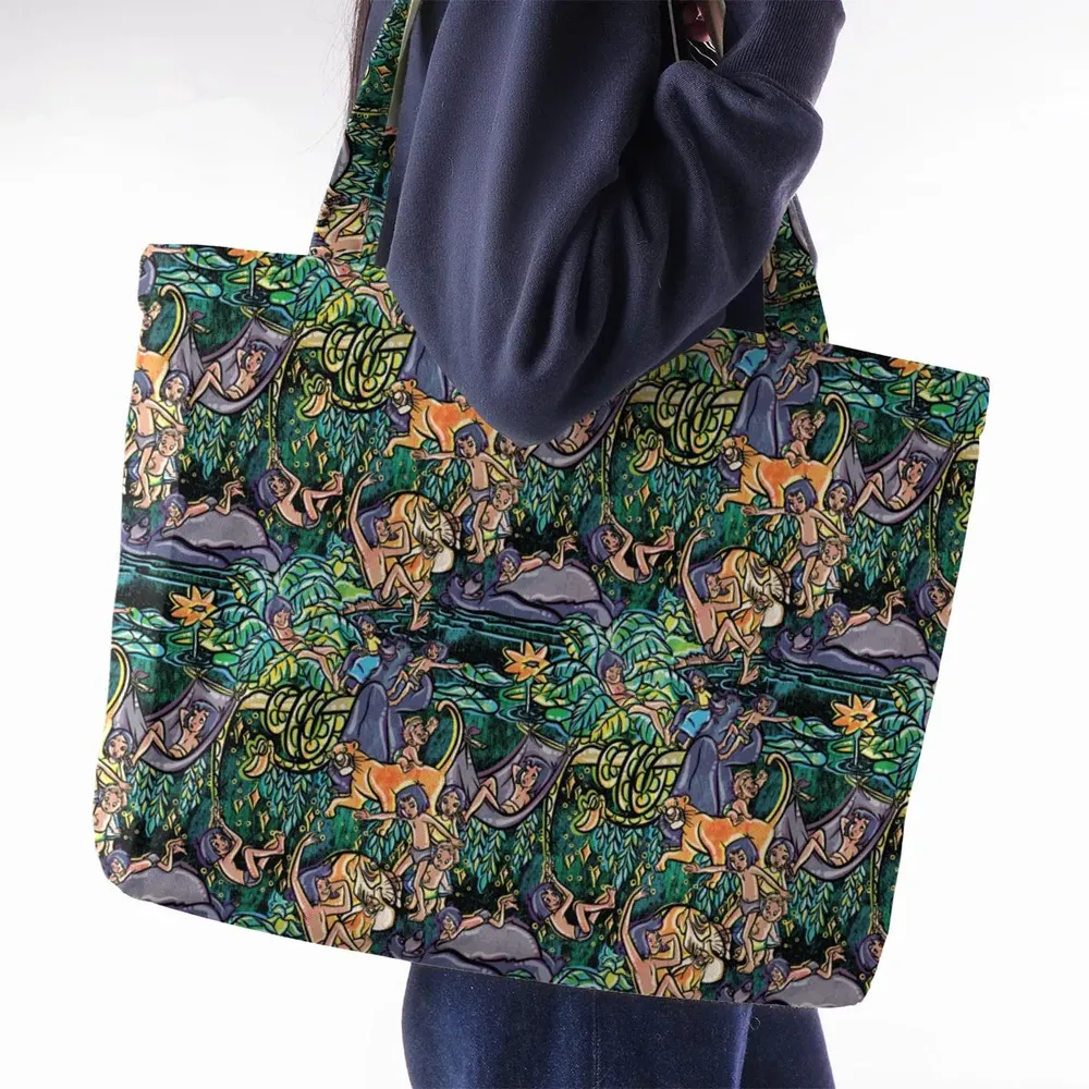 Best Friends Forever Mowgli and Baloo The Jungle Book Large Tote Bag - 2
