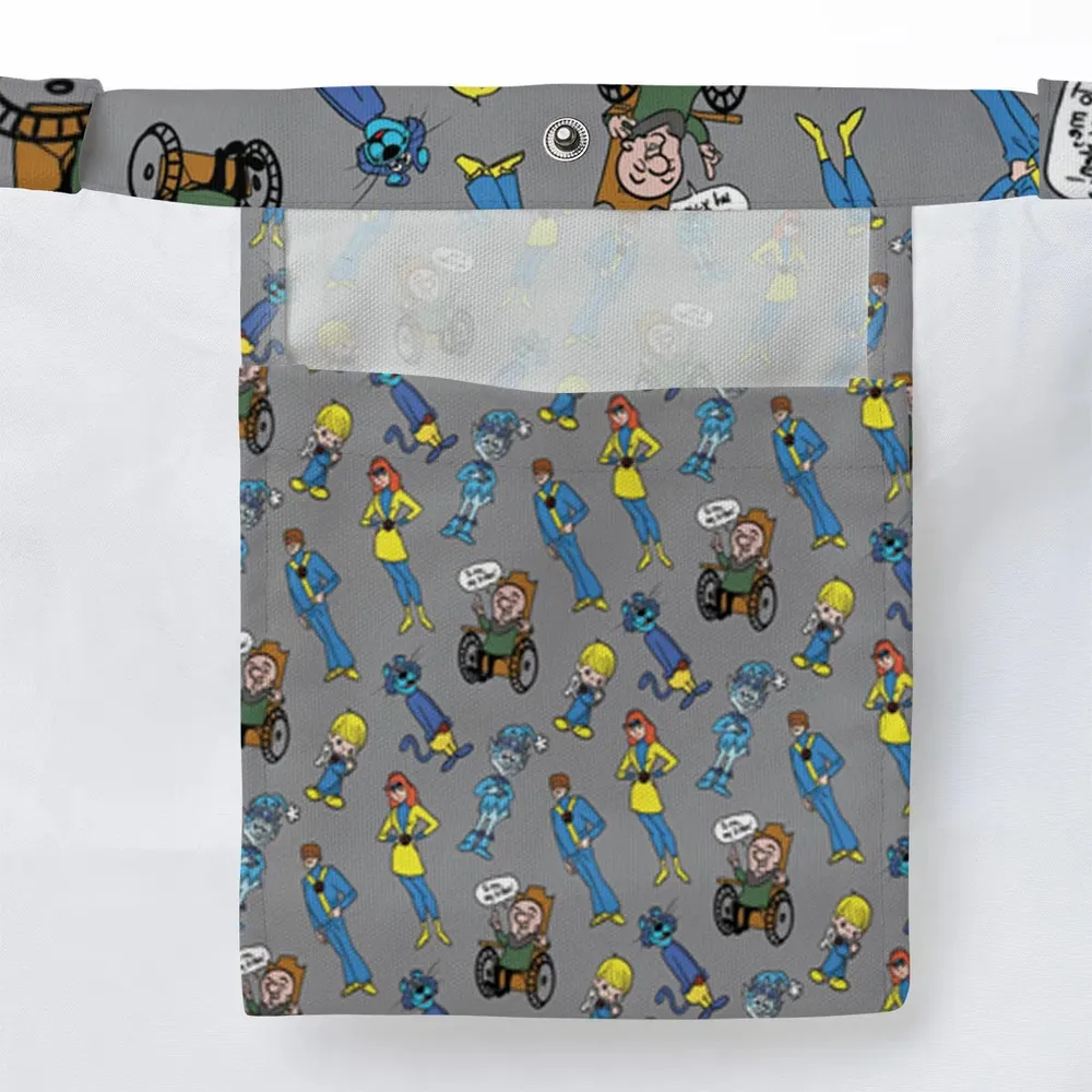 70s Saturday Morning Superhero Cartoon Large Tote Bag - 3