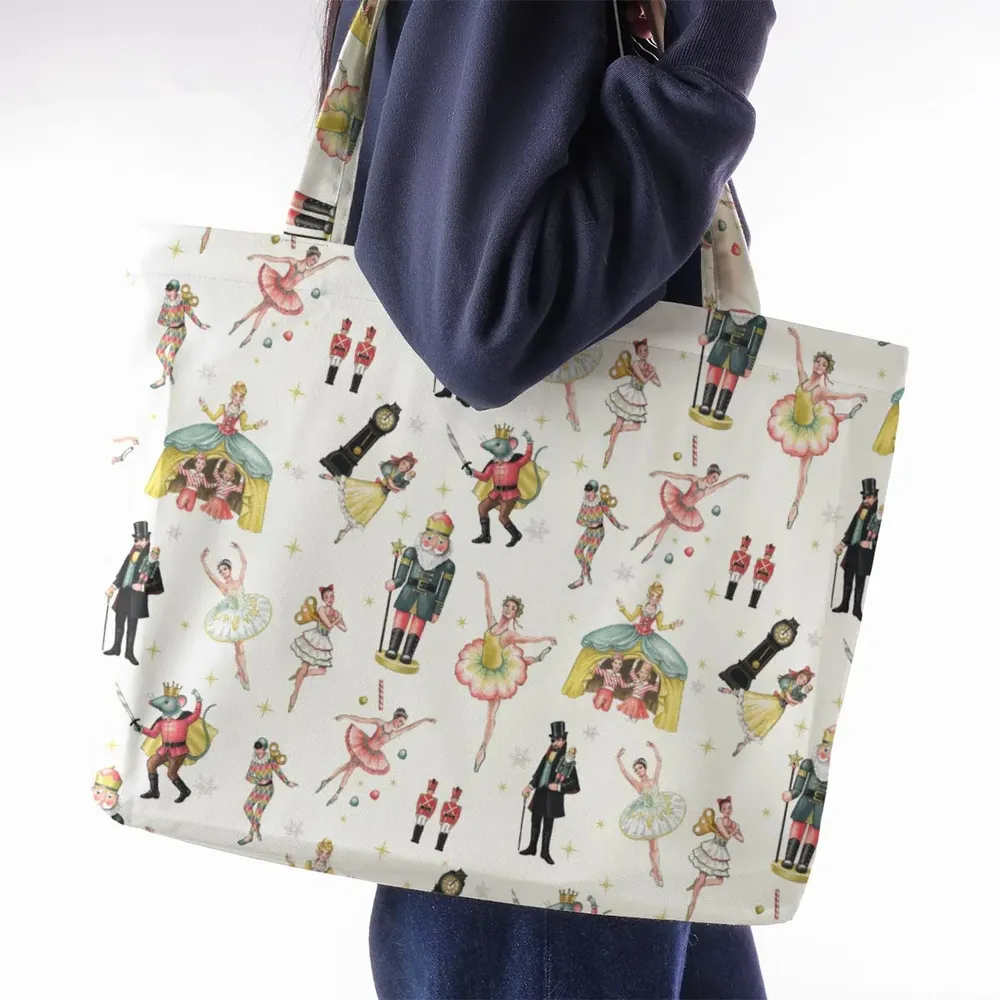 Plum Fairy for Holiday The Nutcracker Large Tote Bag - 2