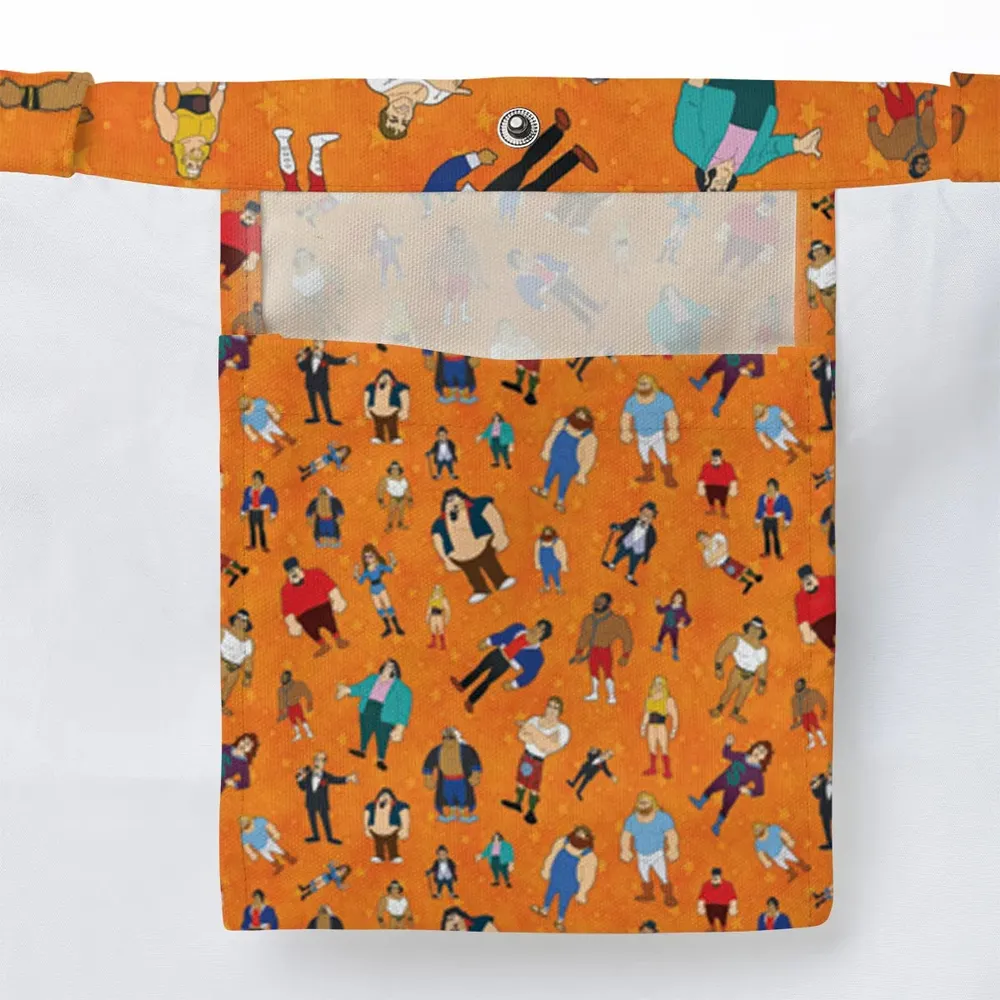 80s Hulk Rock 'n' Wrestling Characters Large Tote Bag - 3