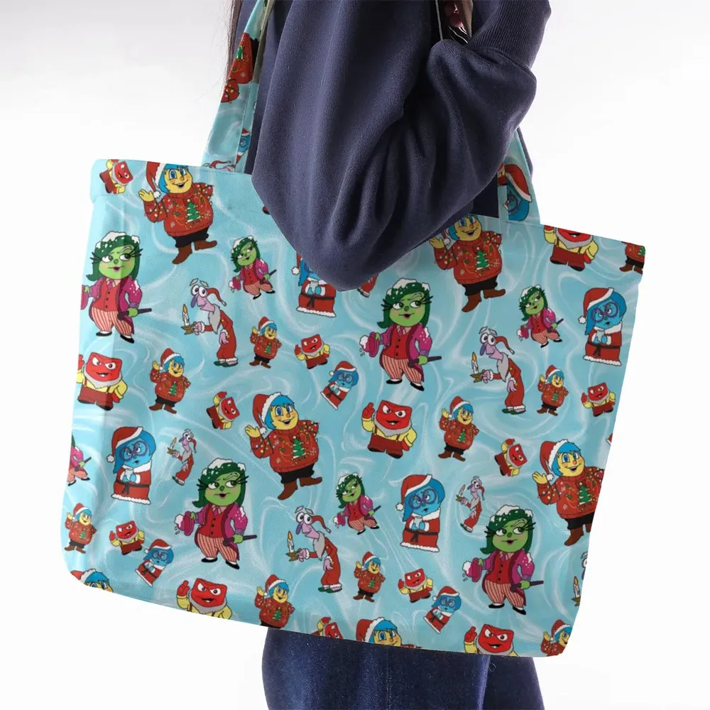 Santa's Emotion Inside Out Large Tote Bag - 2