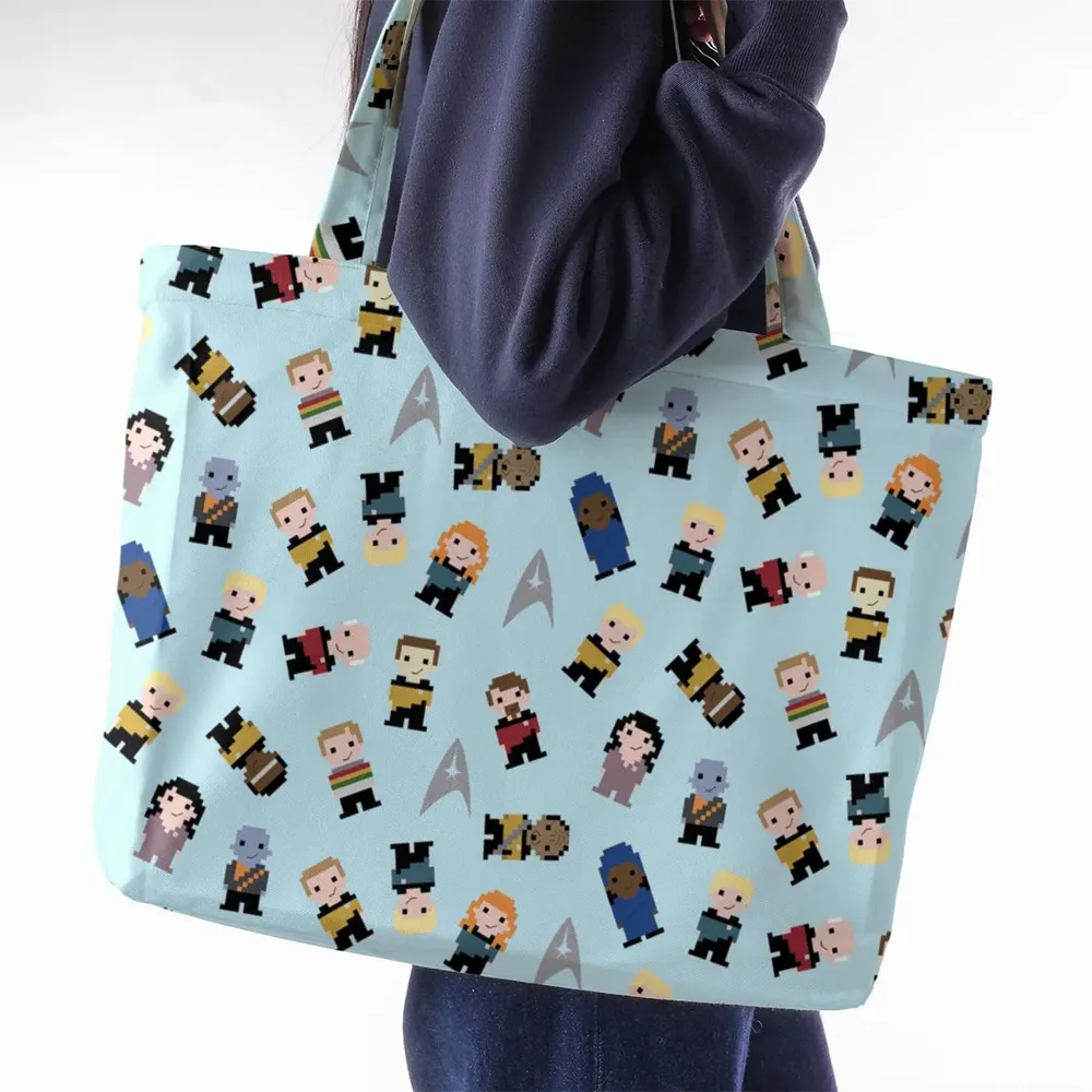 Star Pixel Star Trek Large Tote Bag - 2