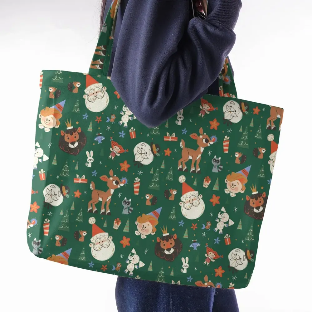 Rudolph The Red Nosed Reindeer Characters Large Tote Bag - 2