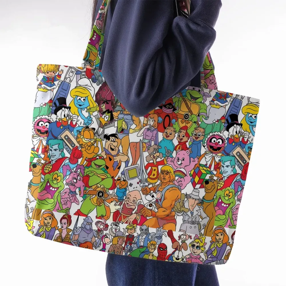 90s Cartoon Legends Large Tote Bag - 2