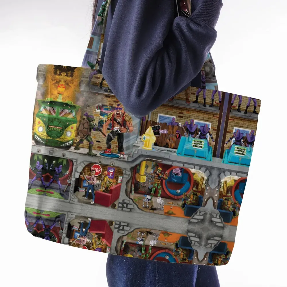80’s Turtle Power Large Tote Bag - 2
