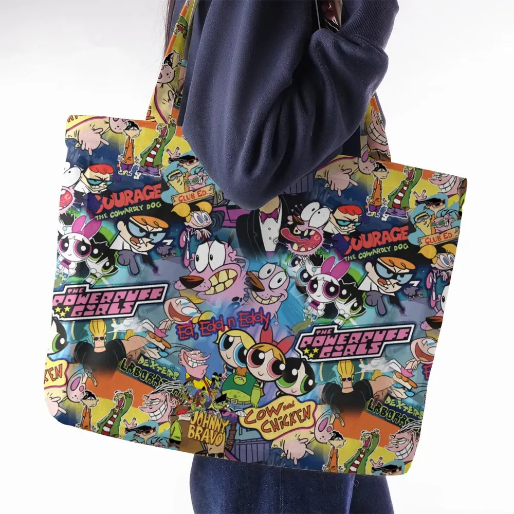 Cartoon Craze Large Tote Bag - 2