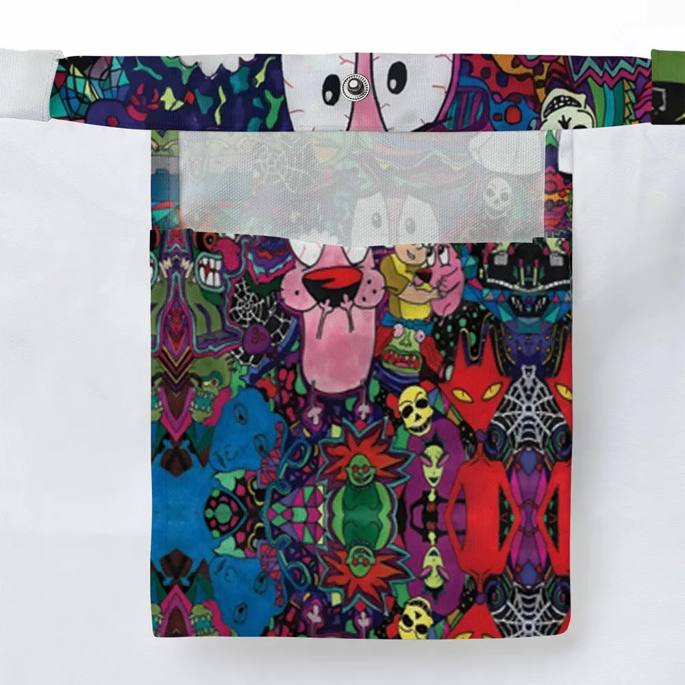 Horror Characters Cowardly Dog Large Tote Bag - 3