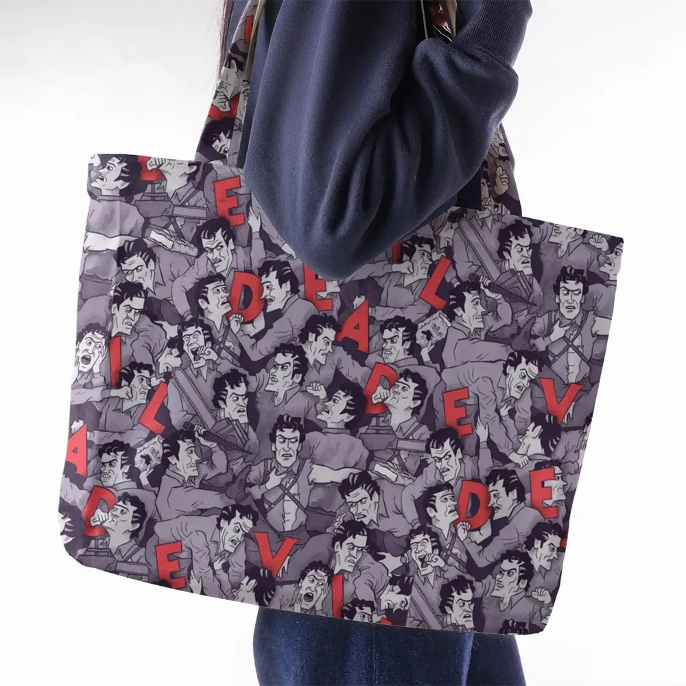 Chainsaw Evil Dead  Seamless Large Tote Bag - 2