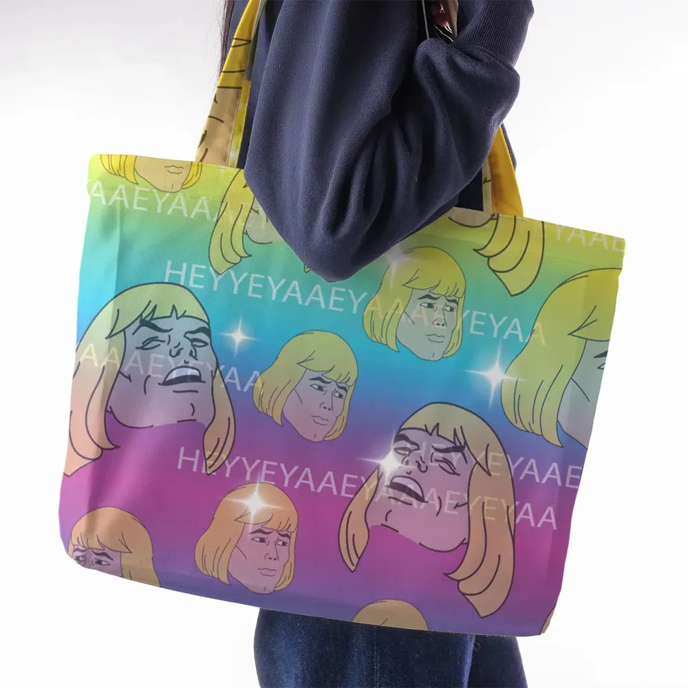 HEYYEYAA He-Man MOTU Large Tote Bag - 2