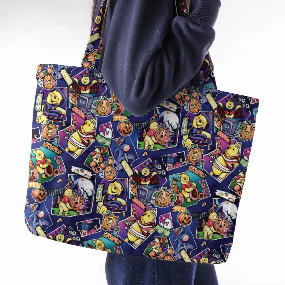 Pooh Bear Halloween Large Tote Bag - 2