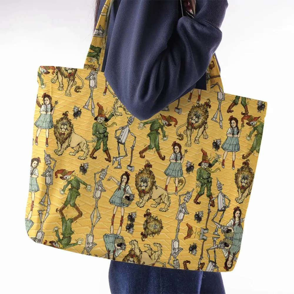 Magic Of Oz Characters Pattern Large Tote Bag - 2