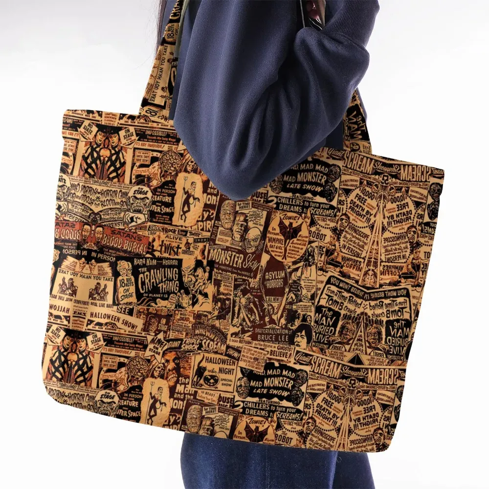 The Monster Show Mashup Large Tote Bag - 2
