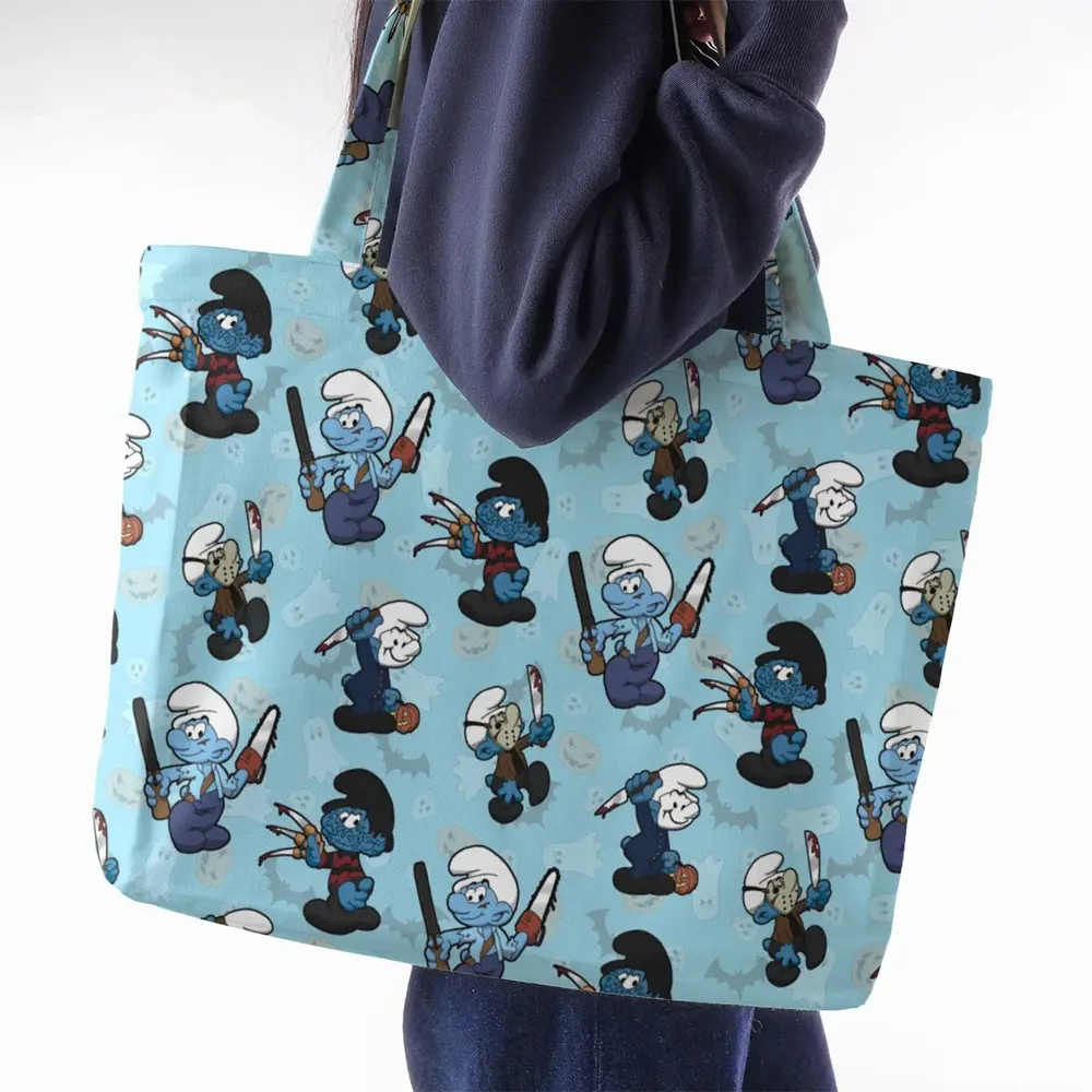 Horror Smurfs Large Tote Bag - 2