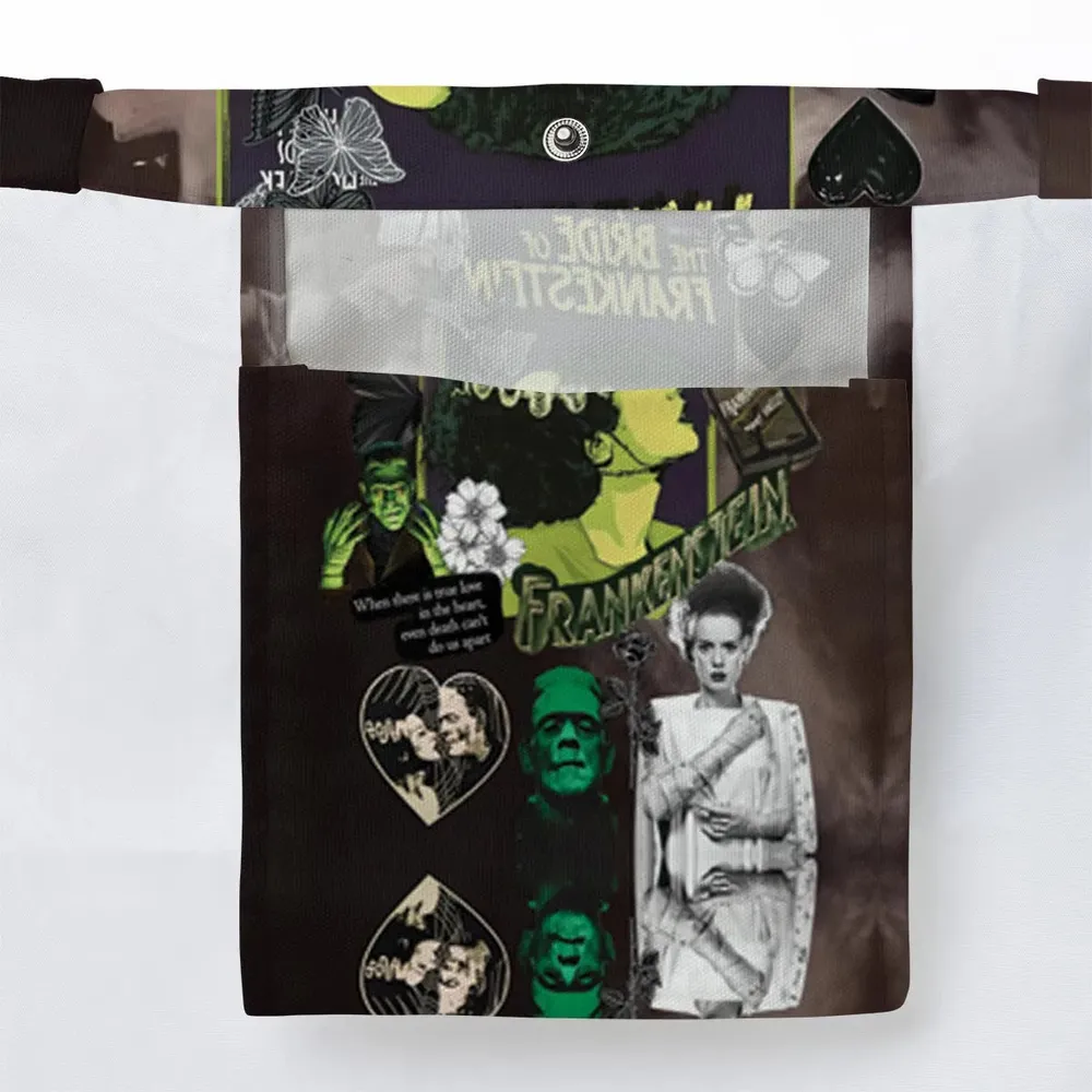 Vintage Bride Of Frankenstein Large Tote Bag - 3