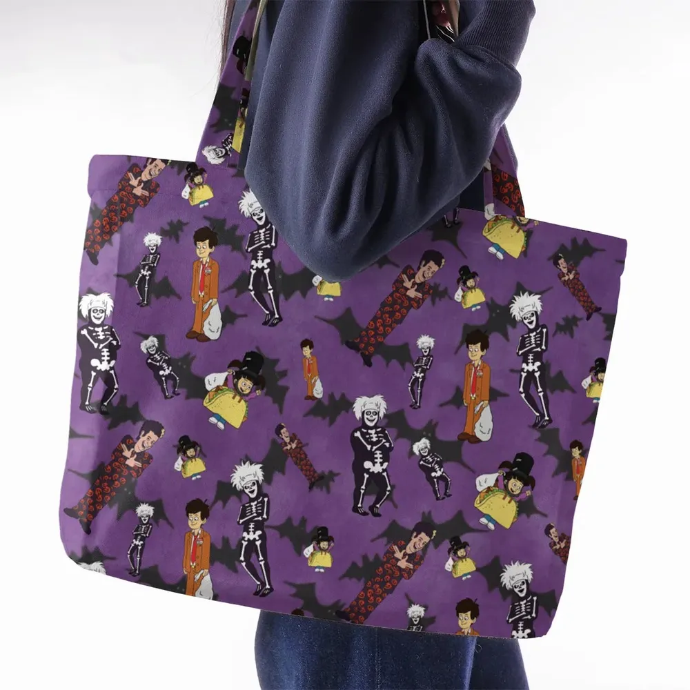 SNL David S. Pumpkins Animated Special Large Tote Bag - 2