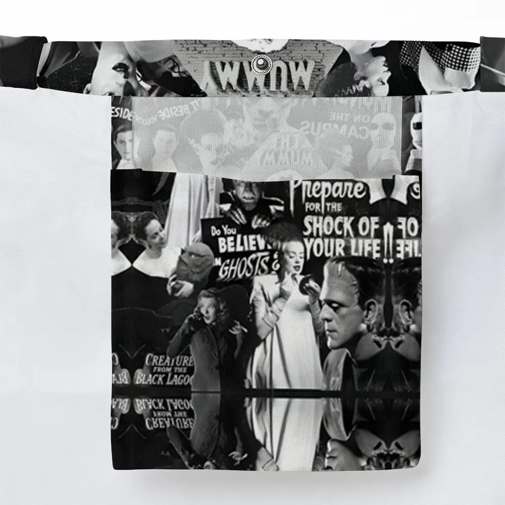Universal Monsters Pattern Large Tote Bag - 3