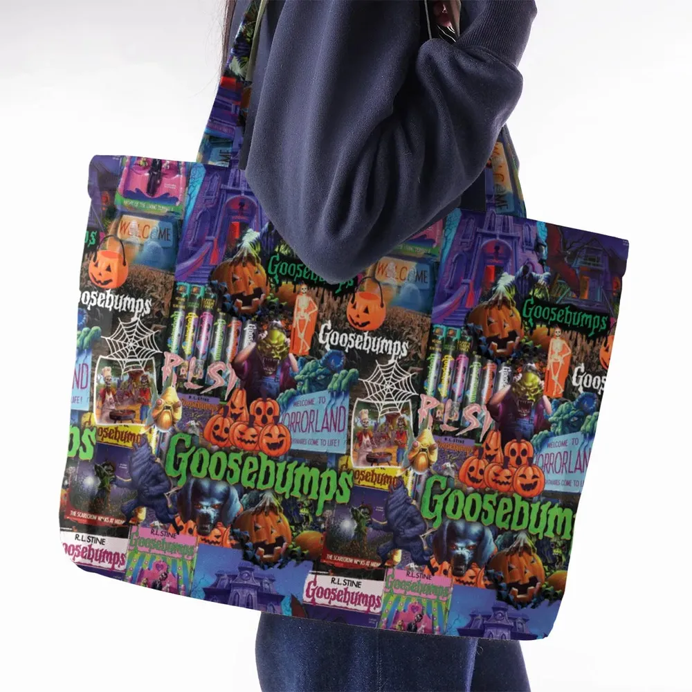 Goosebumps Pattern Large Tote Bag - 2
