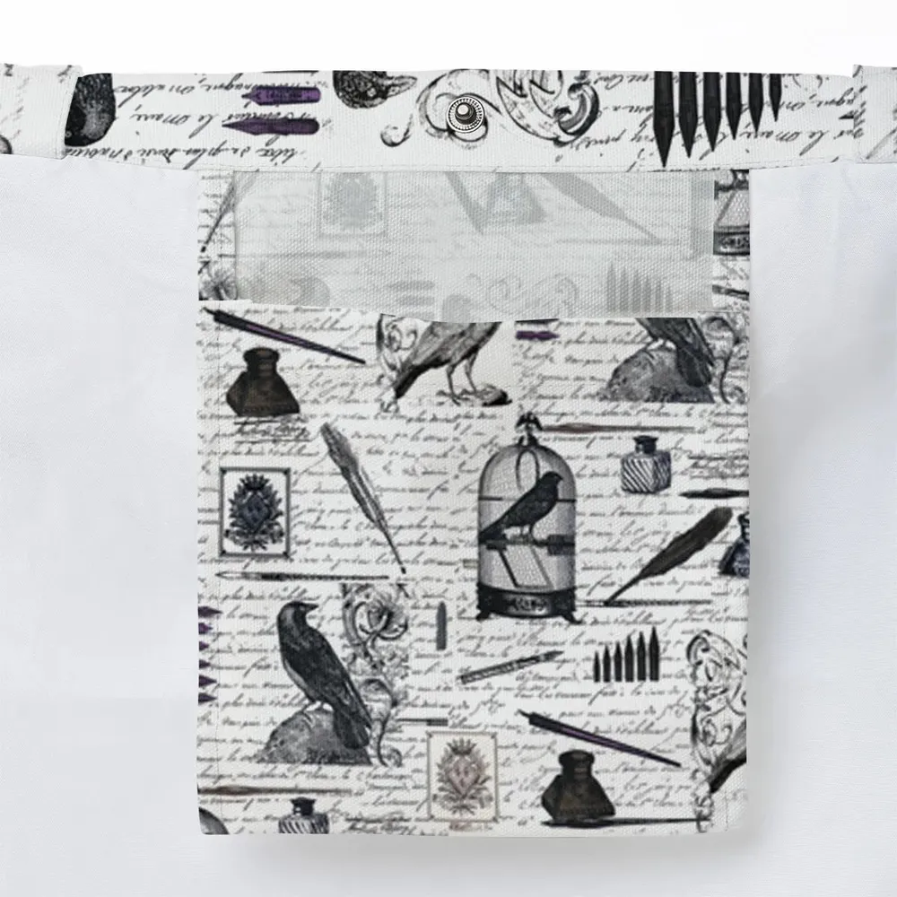 Nevermore The Raven Edgar Allan Poe Large Tote Bag - 3