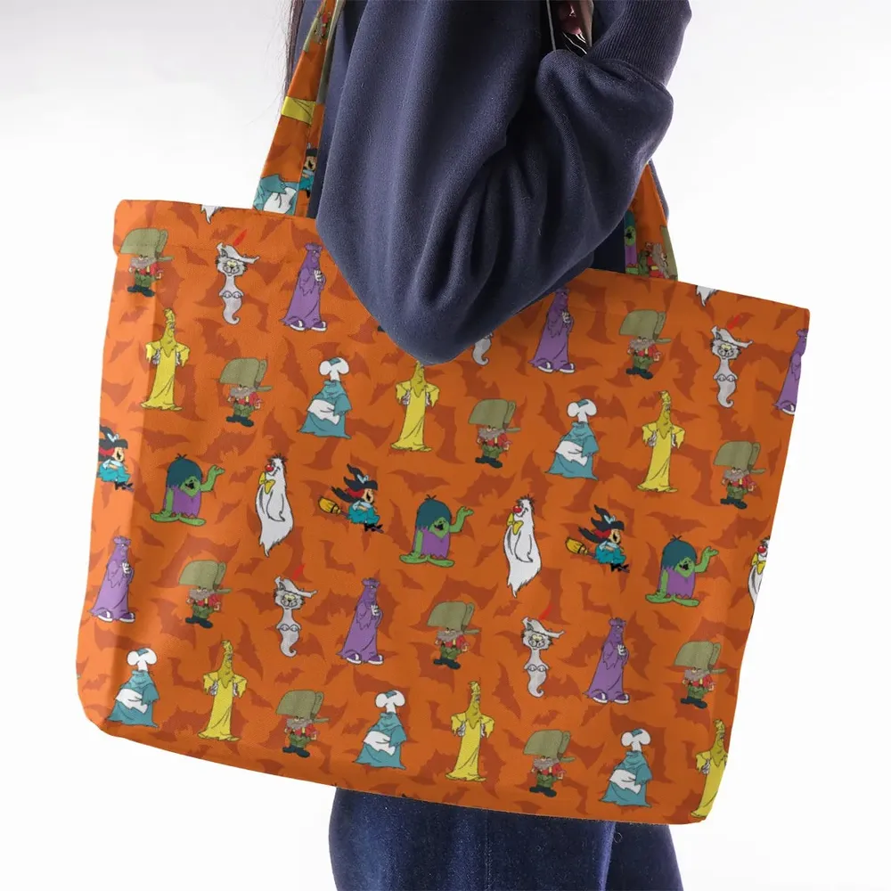 Happy Halloween From Hanna Barbera Large Tote Bag - 2
