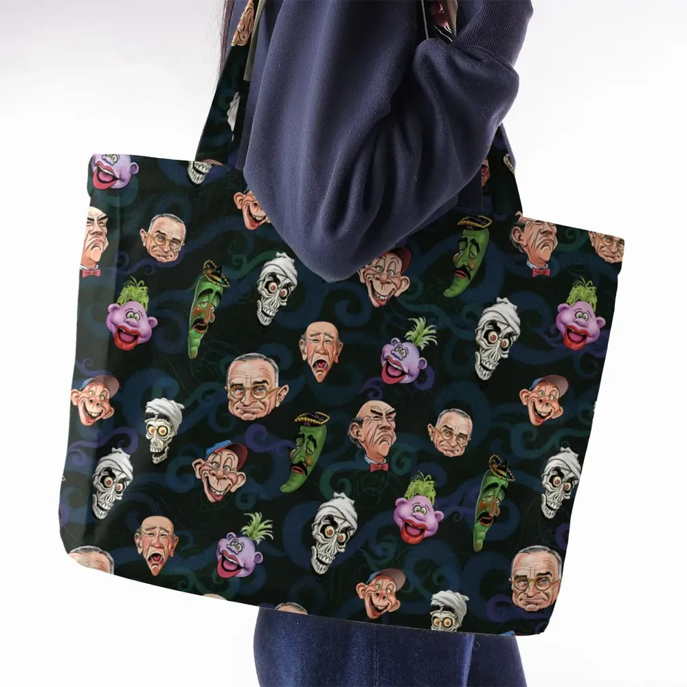 Puppet Comedy Characters Large Tote Bag - 2