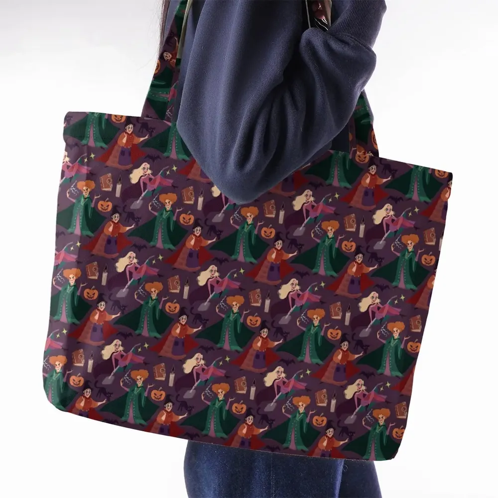 Sanderson Sisters Pattern Large Tote Bag - 2
