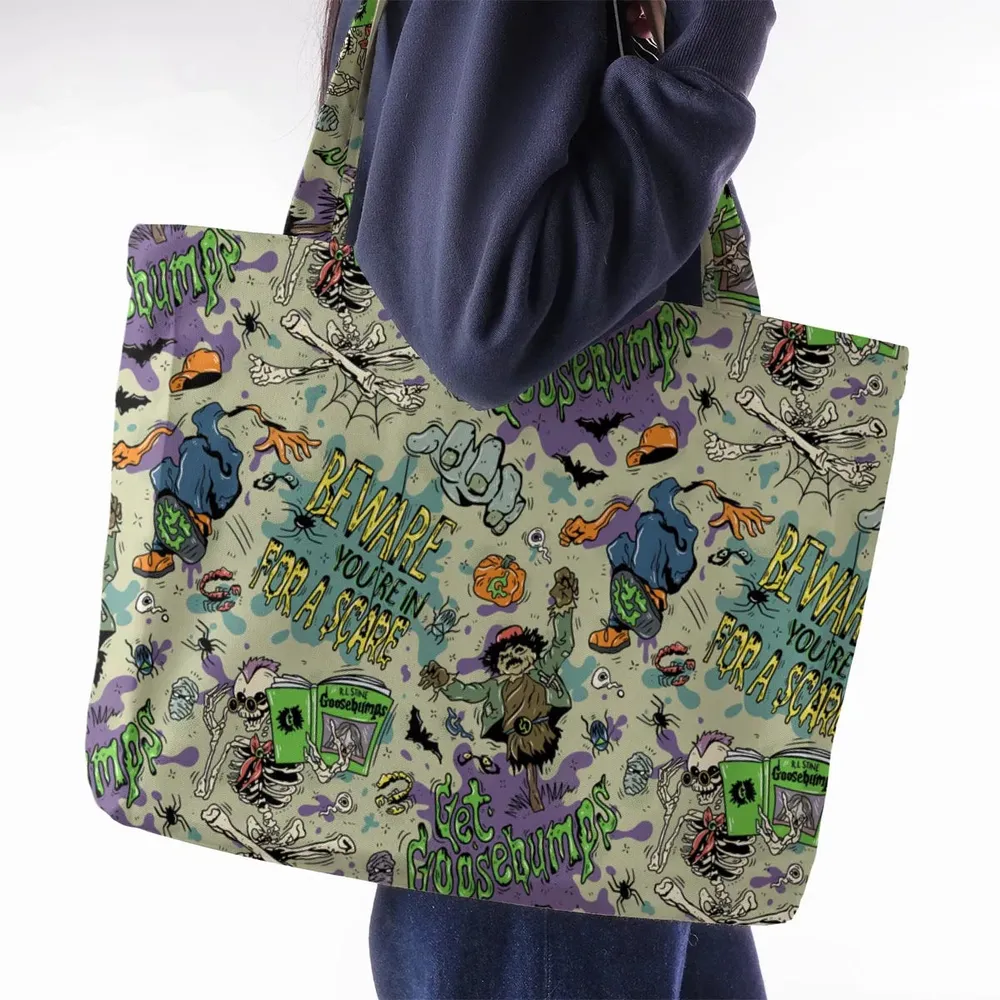 Beware You're In For A Scare Goosebumps Large Tote Bag - 2