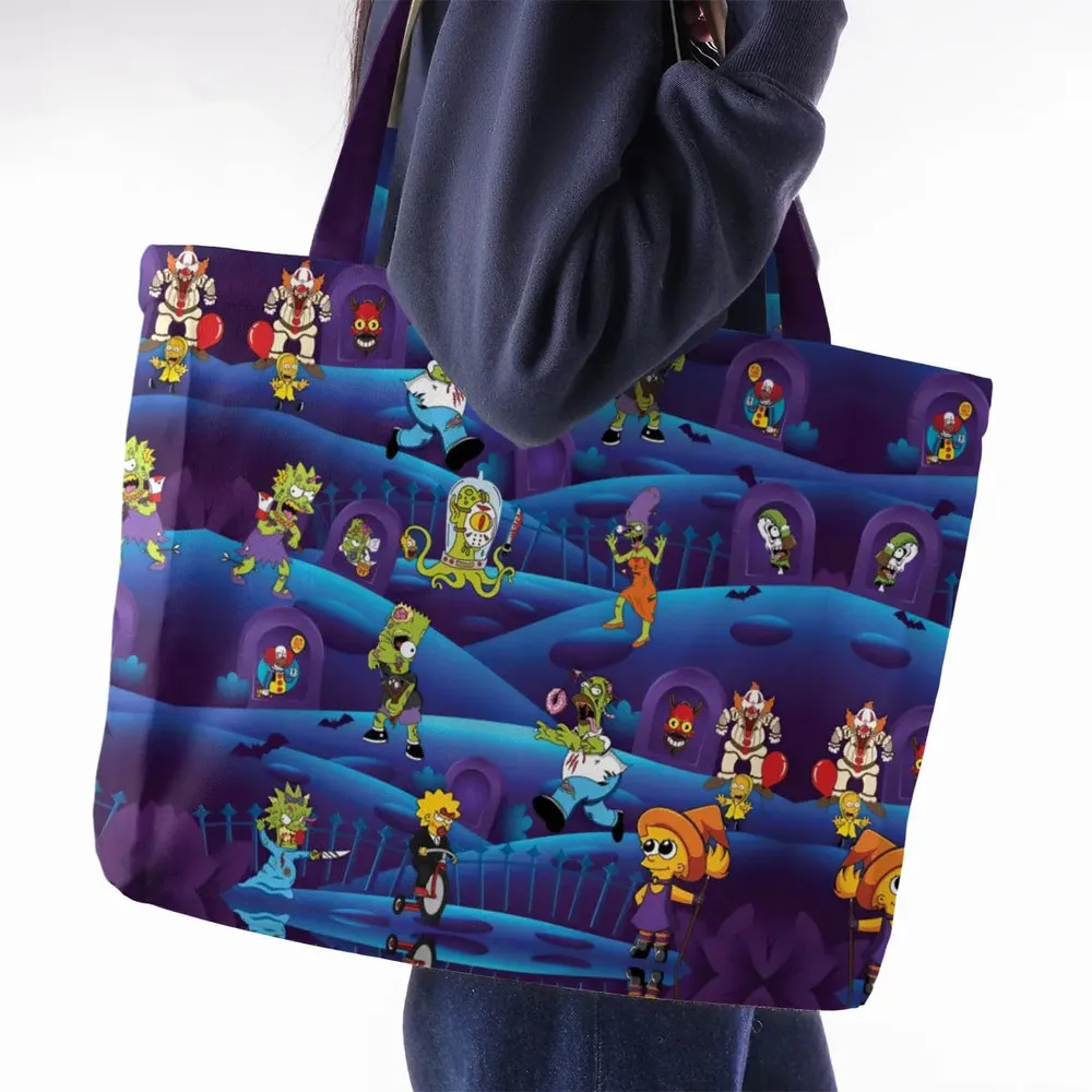 Horror Night The Simpsons Large Tote Bag - 2