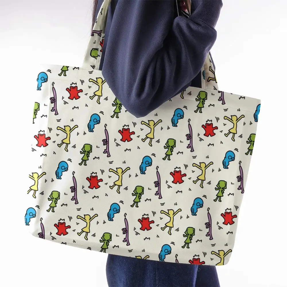 Emotions Pop Inside Out Haring Large Tote Bag - 2