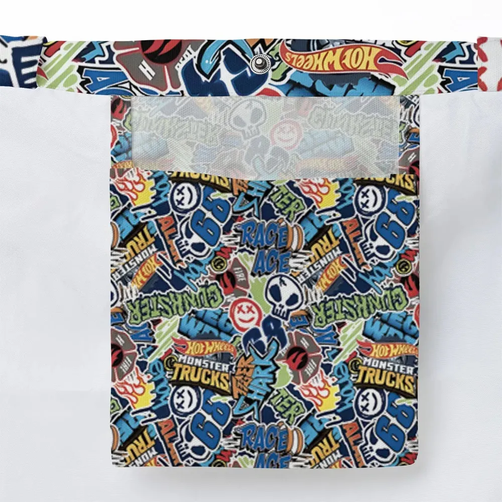Hot Wheels Monster Trucks Logos Large Tote Bag - 3