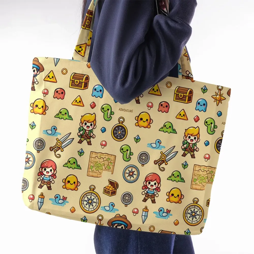 Quest Mode On The Legend of Zelda Large Tote Bag - 2