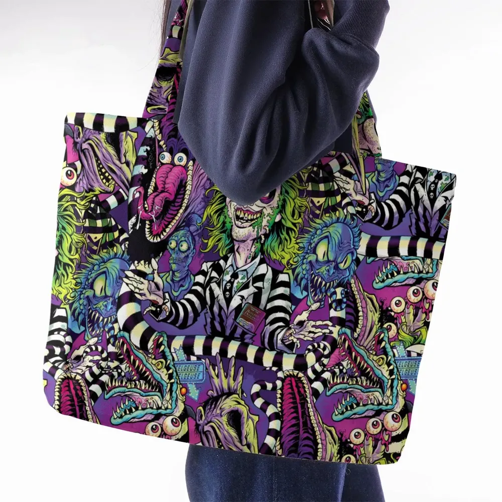 Stay Spooky Beetlejuice Large Tote Bag - 2