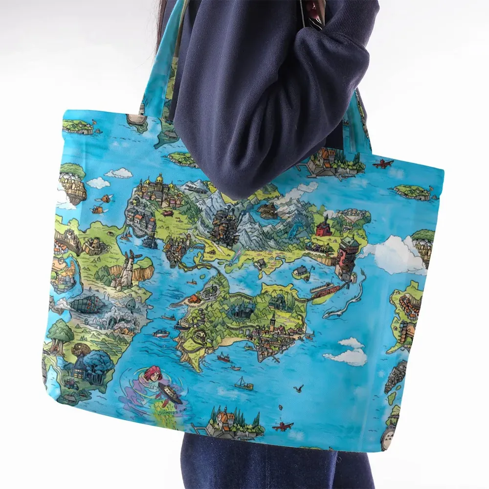 Ghibli Land Large Tote Bag - 2