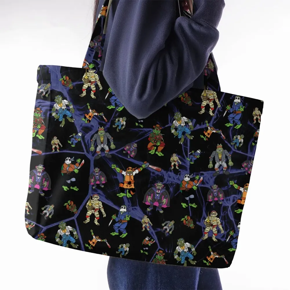 TMNT Universal Monsters And Sewer Slasher Toys Large Tote Bag - 2