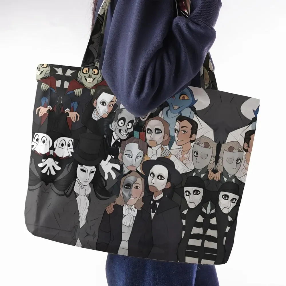 Faces The Phantom of Opera Large Tote Bag - 2