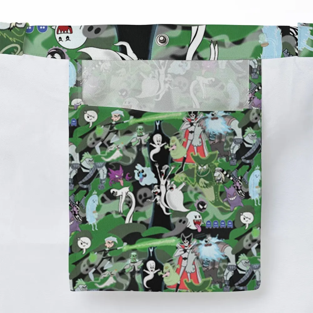 Ghost Cartoon Characters Large Tote Bag - 3